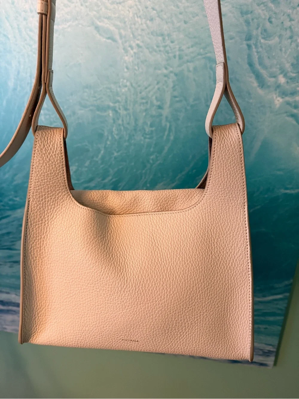 Cuyana medium Double Loop bag in Ecru - Picture 2 of 8